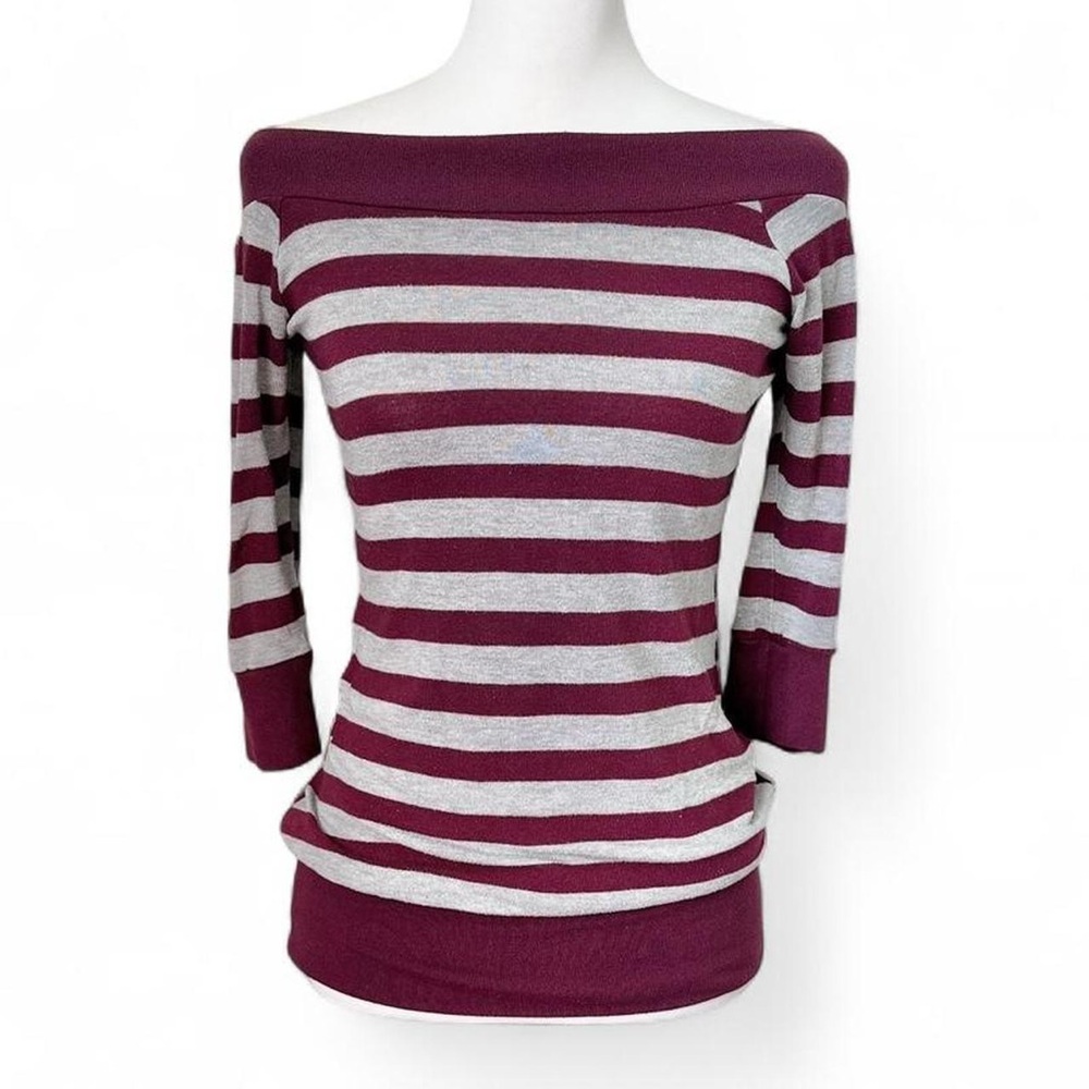 90s Striped Long Sleeve Top